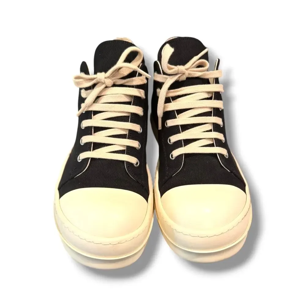 Rick Owens DRKSHDW Ramone Fogachine Low Sneakers ‘Black/Milk’ | Size 44(11US)
